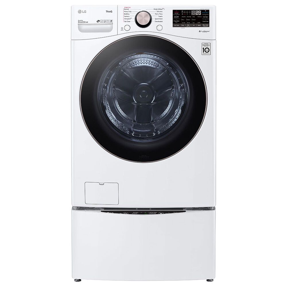 LG 4.5 Cu. Ft. Front Load Washer with TurboWash 360 in White, , large