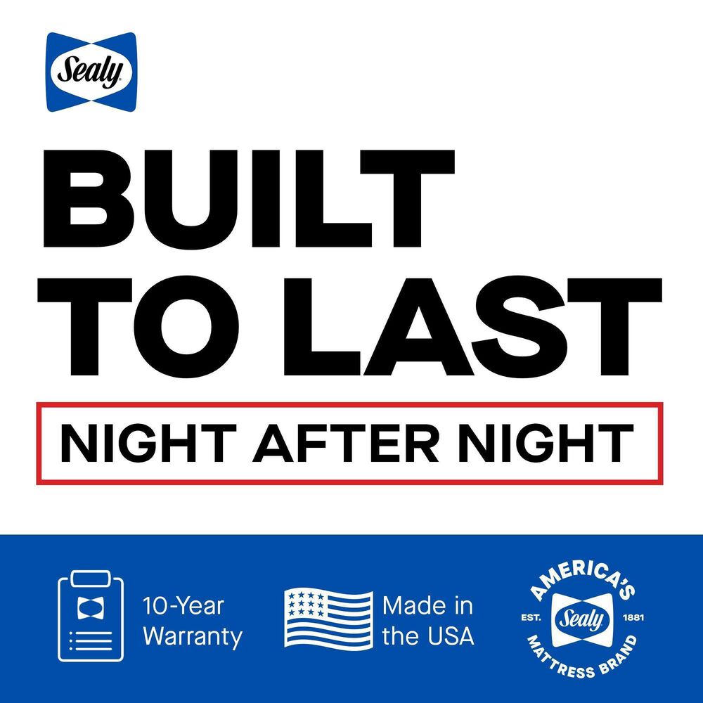 Sealy Posturepedic Plus Newgard Soft Hybrid Queen Mattress with Ease 4.0 Adjustable Base, , large