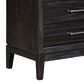 Riva Ridge Ambrose 3-Drawer Nightstand in Obsidian Mist with AC Outlets, , large