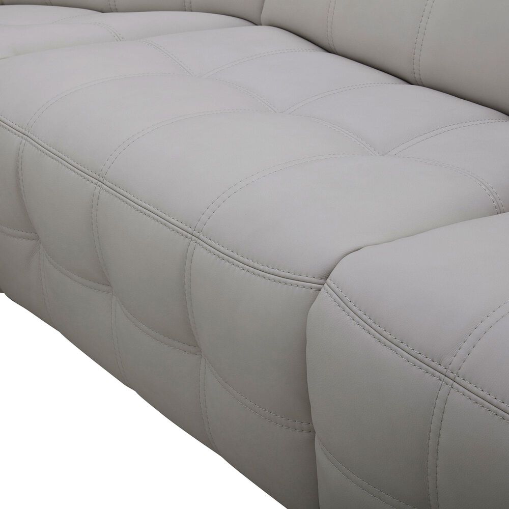 Interlochen 6-Piece Leather Power Reclining Sectional with Power Headrests in Bowden Frost, , large