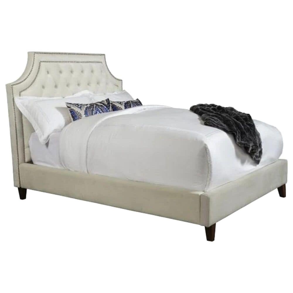 Simeon Collection Jasmine King Upholstered Bed in Champagne, , large