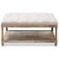 Baxton Studio Carlotta Square Ottoman in Beige, , large