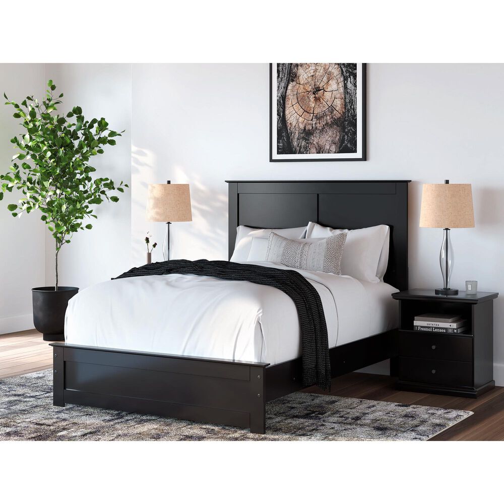 Ashley Maribel Full Panel Bed in Black, , large