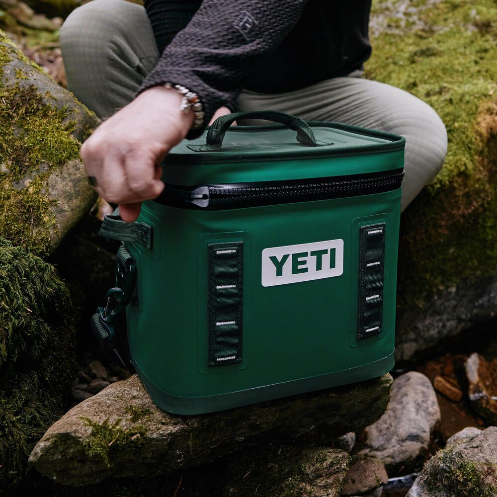 YETI Hopper Flip 12 Soft Cooler in Black Forest Green, , large