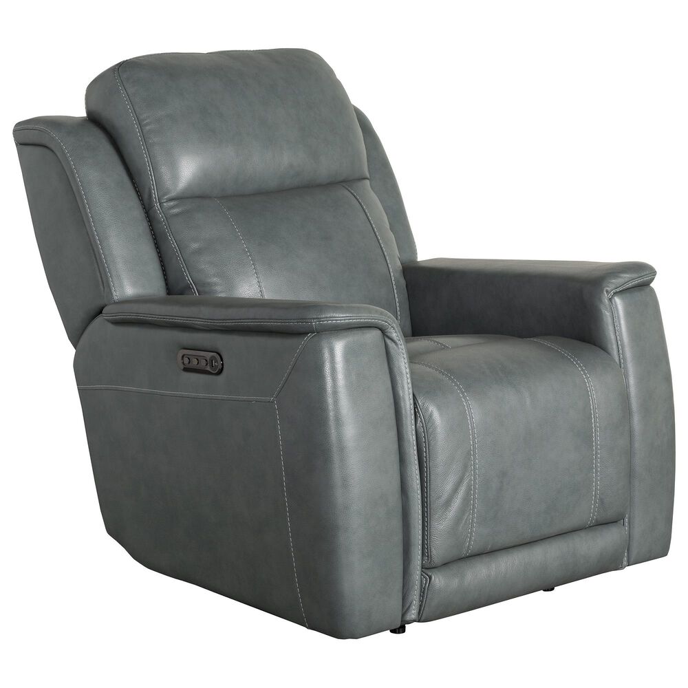 Bassett Conover Power Wall Recliner with Power Headrest and Lumbar in Blue, , large