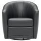 Natuzzi Editions Giada Swivel Chair in Medium Gray, , large