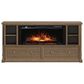 Richlands Furniture Soren Fireplace Dream Console with Queen Convertible Bed in Light Oak, , large