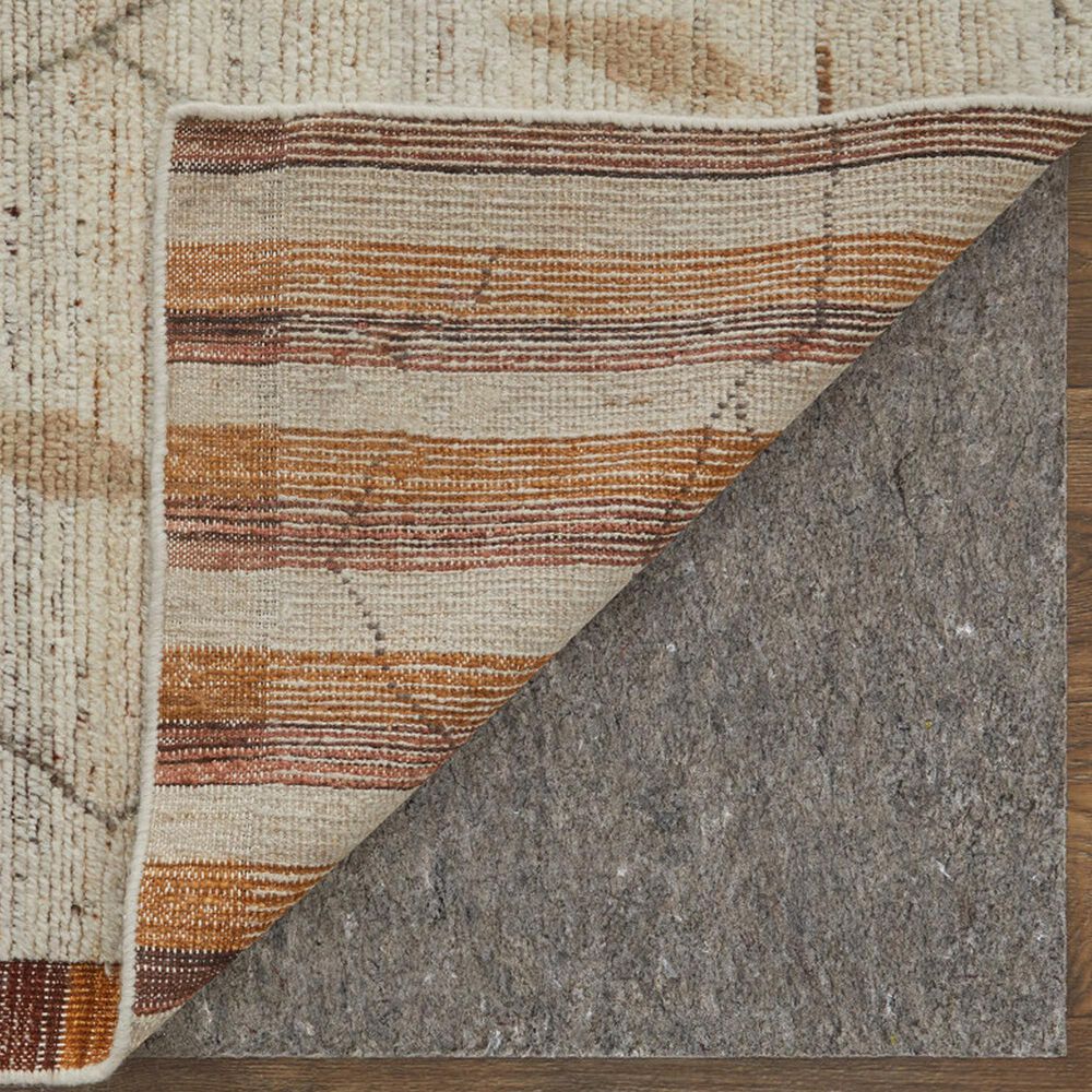 Feizy Kasbah 5&#39;6&quot; x 8&#39;6&quot; Ivory, Tan and Orange Area Rug, , large