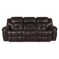 Oxford Furniture Cheers Power Reclining Sofa with Power Headrest in Cowboy Dark Brown, , large