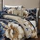 Bebejan English Manor 5-Piece Queen Reversible Comforter Set in Steel Blue, Soft Beige and Creamy Ivory, , large