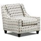 Xenia Wowza Sand Accent Chair in Mara Patina, , large