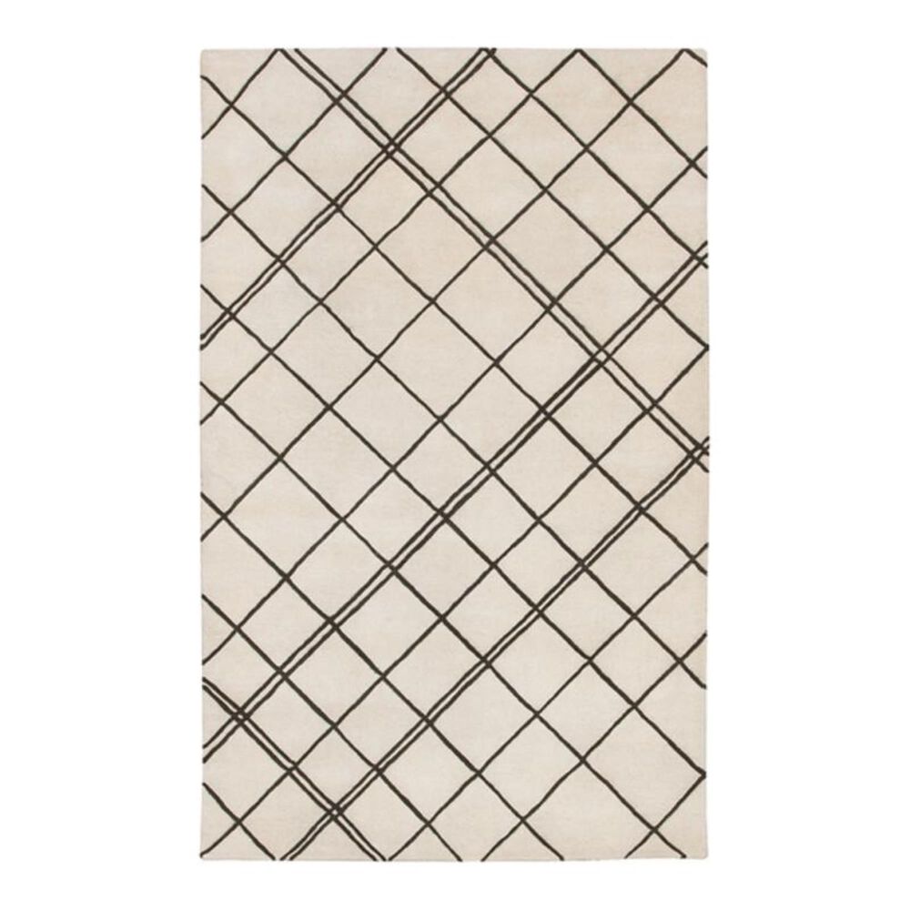 Surya Studio SR-124 5" x 8" Beige/Chocolate Area Rug, , large