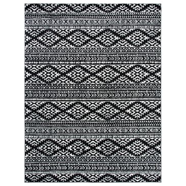Safavieh Tulum  6" x 9" Black and Ivory Area Rug, , large
