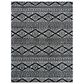 Safavieh Tulum  6" x 9" Black and Ivory Area Rug, , large