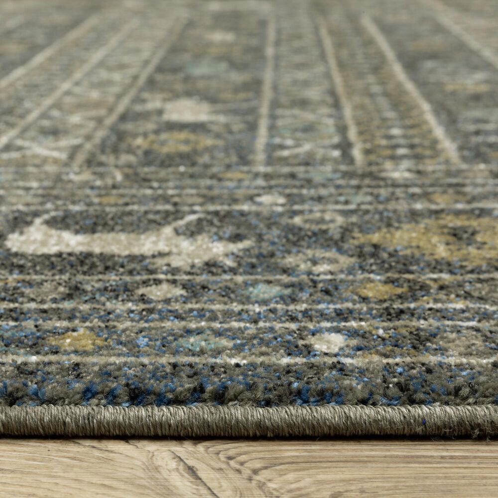 Oriental Weavers Venice 2&#39;3&quot; x 7&#39;6&quot; Blue and Gold Runner, , large