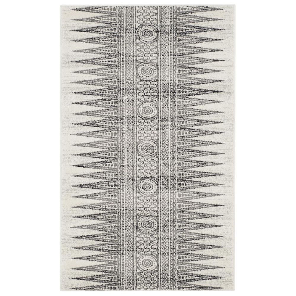 Safavieh Evoke EVK226D 2"2" x 4" Ivory and Gray Scatter Rug, , large