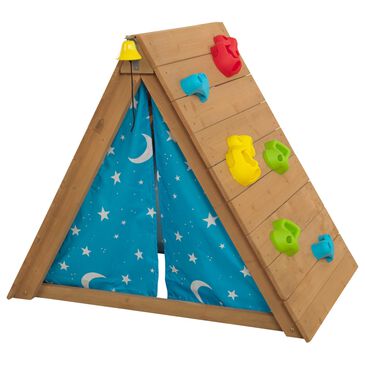 Kidkraft A Frame Hideaway & Climber in Natural, , large