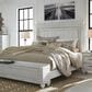 Ashley Kanwyn Queen Storage Bed in Distressed Whitewash, , large
