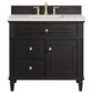 James Martin Vanities Lorelai 36" Single Vanity in Black Onyx with 3 cm Charcoal Soapstone Quartz Top, , large