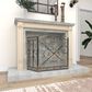 Maple and Jade 52" x 31" Fireplace Screen in Black, , large