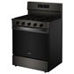 Whirlpool 5.0 Cu. Ft. Freestanding Gas Range with Air Cooking Technology in Black Stainless Steel, , large