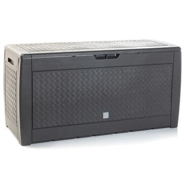 Alfresco Home Urban Matuba Home and Garden Storage Box with Wheels in Black, , large