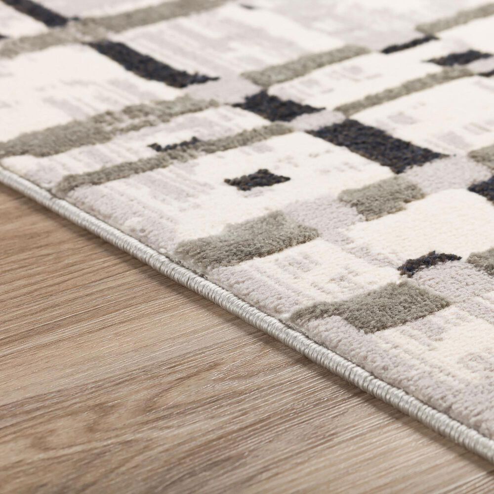 Dalyn Rug Company Karma KM4 5&#39;1&quot; x 7&#39;5&quot; Grey Area Rug, , large