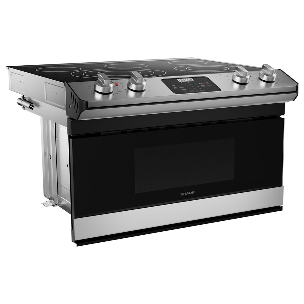 Sharp 30&quot; Smart Electric Radiant Rangetop with Microwave Drawer Oven in Stainless Steel, , large