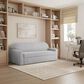 Lifestyle Solutions Willow Stationary Convertible Sofa in Light Gray, , large