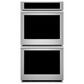 Monogram 27" Smart Electric Convection Double Wall Oven Statement Collection - Stainless Steel, , large