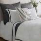 Ann Gish Ready-to-Bed 2.0 Cotton Trim King Sham in White and Grey, , large