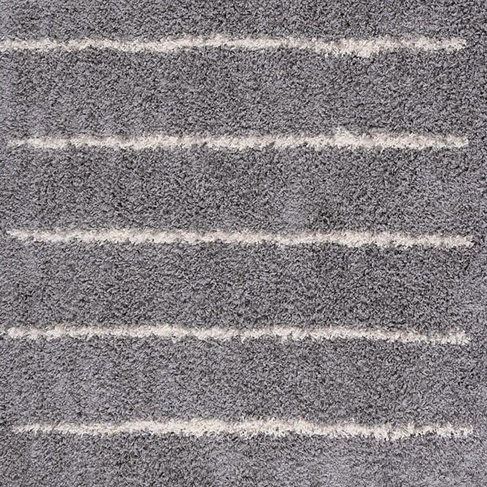 Safavieh Venus Shag VNS604J 2&#39;2&quot; x 6&#39; Grey and Ivory Runner, , large