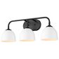Golden Lighting Zoey 3-Light Bath Vanity in Matte Black, , large