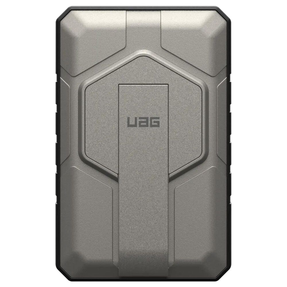 UAG Rugged 10K Wireless Power Bank with Stand in Black and Titanium, , large