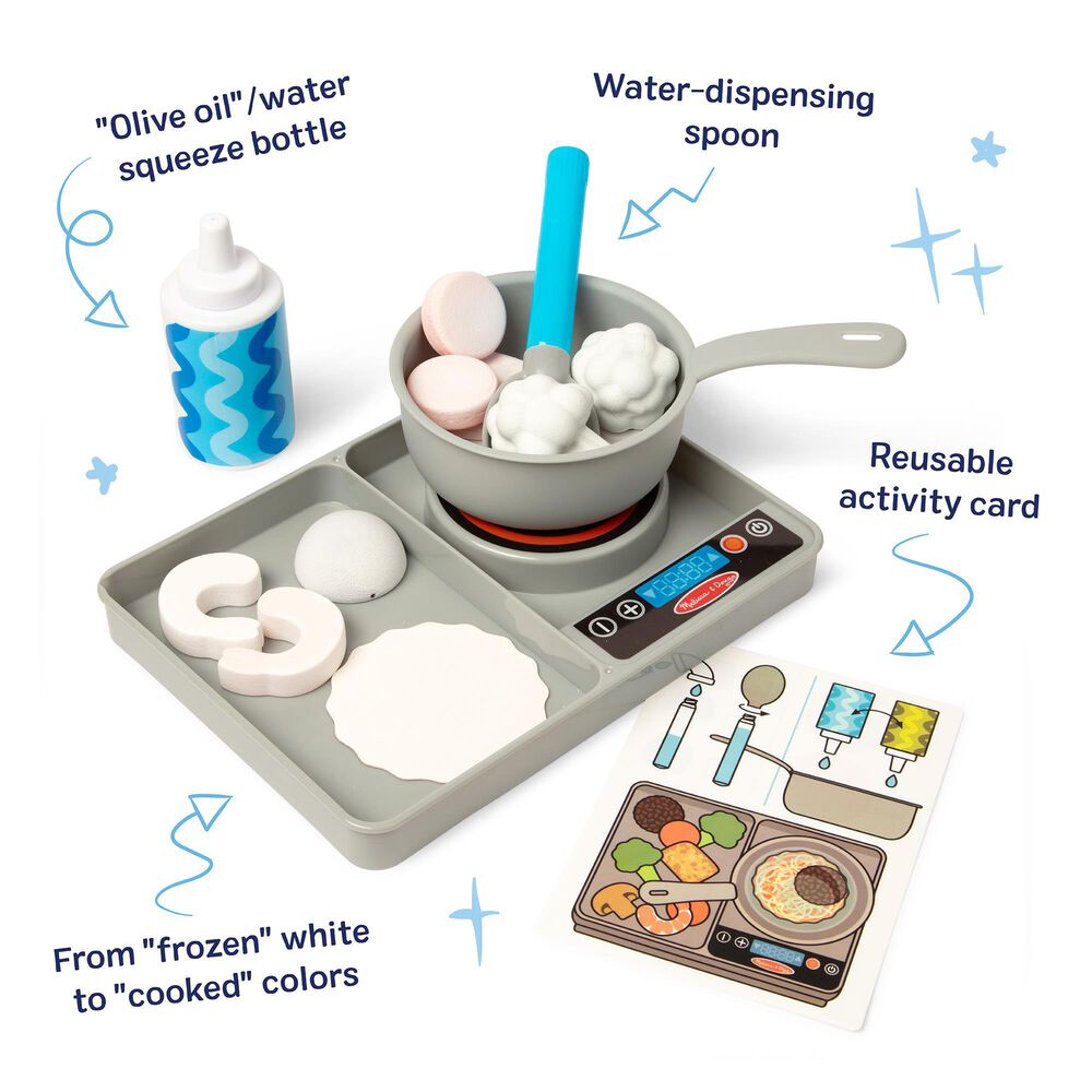 Melissa &amp; Doug Simmer &amp; Stir Stove Top Play Set, , large