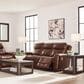 Ashley Next Move Power Reclining Sofa in Mahogany, , large