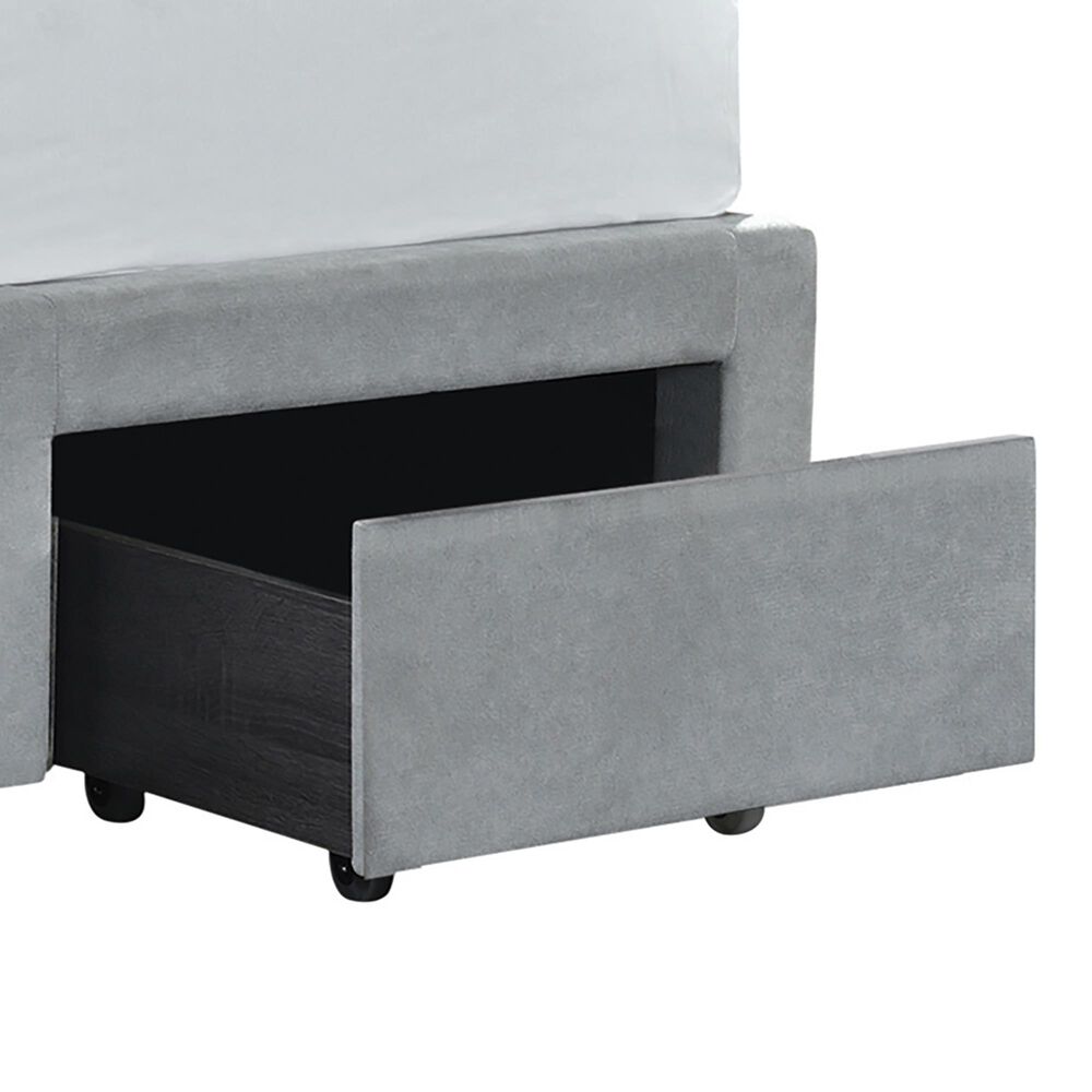 Pacific Landing Soledad Full Upholstered Storage Bed in Grey, , large