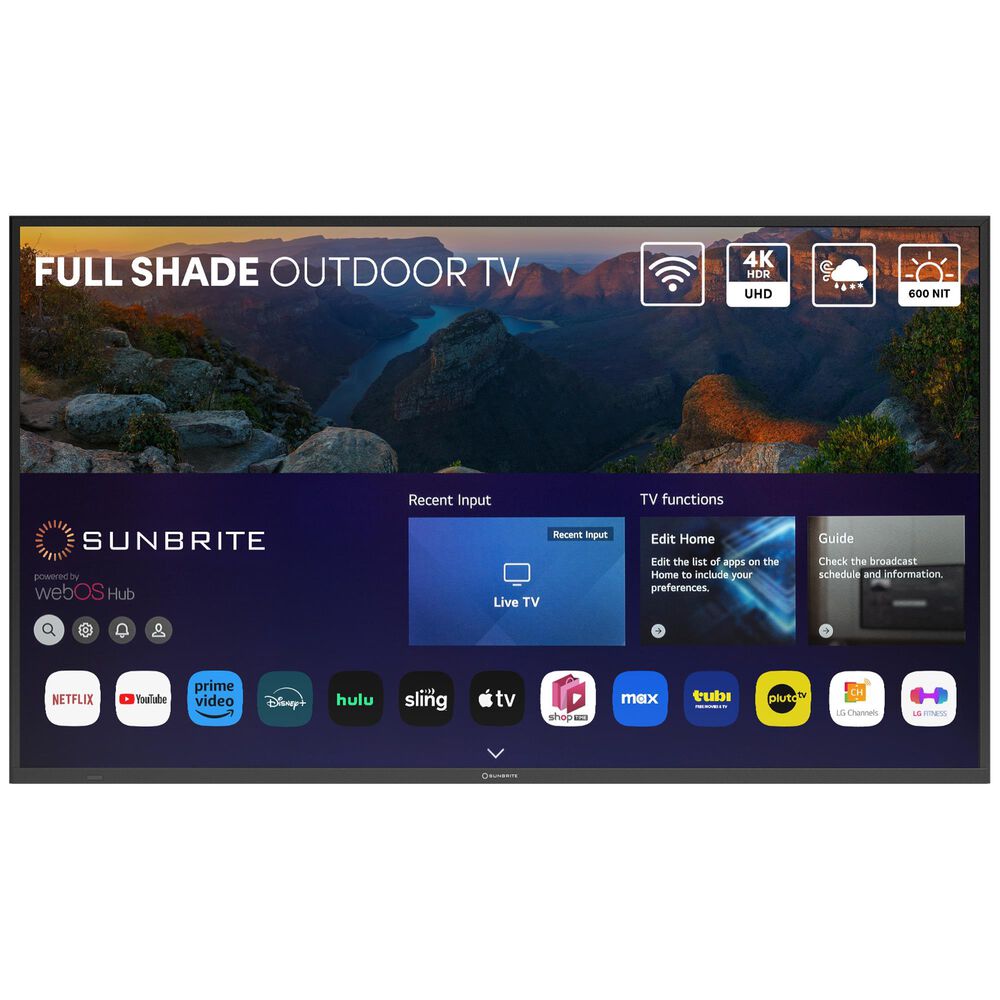 Sunbrite 75" Veranda 4 Series - Smart Outdoor TV - Full Shade - 4K UHD HDR, , large