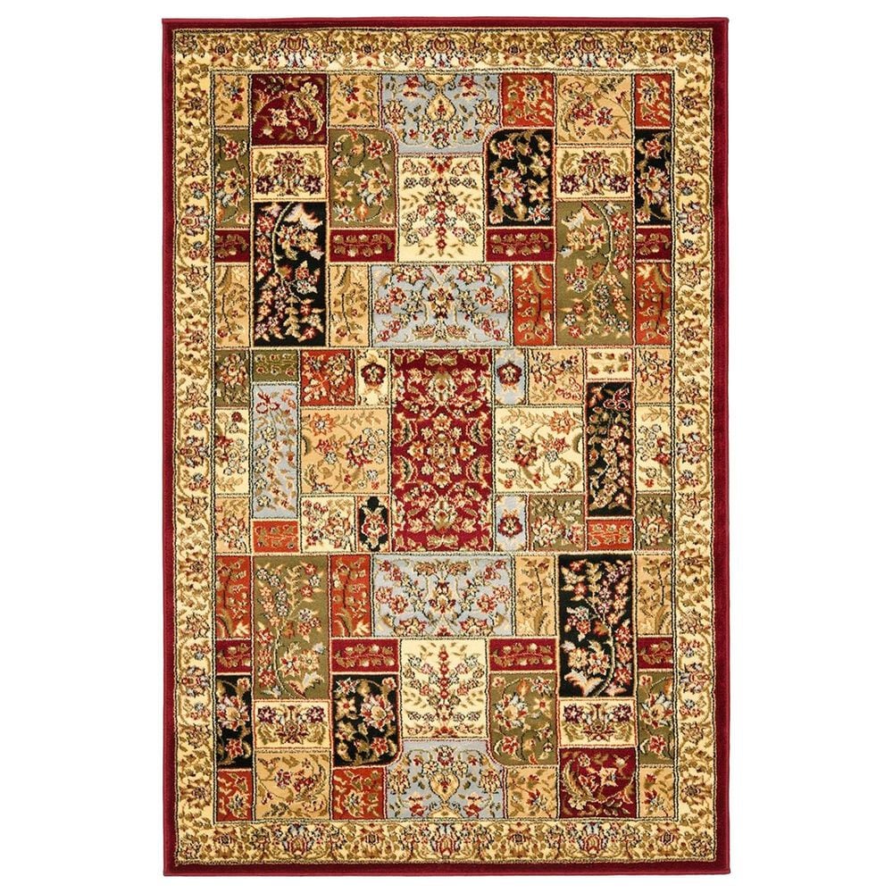 Safavieh Lyndhurst LNH318 4" x 6" Multicolor and Ivory Area Rug, , large