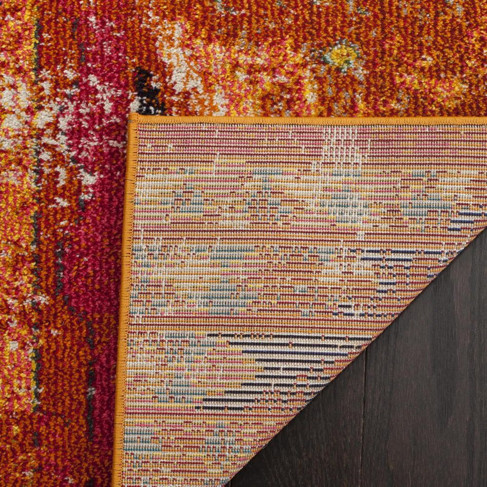 Safavieh Monaco MNC222H-5 5&#39;1&quot; x 7&#39;7&quot; Orange/Multi Area Rug, , large