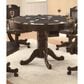 Pacific Landing Turk 5-Piece 3-in-1 Round Game Table Set in Brown Cherry, , large