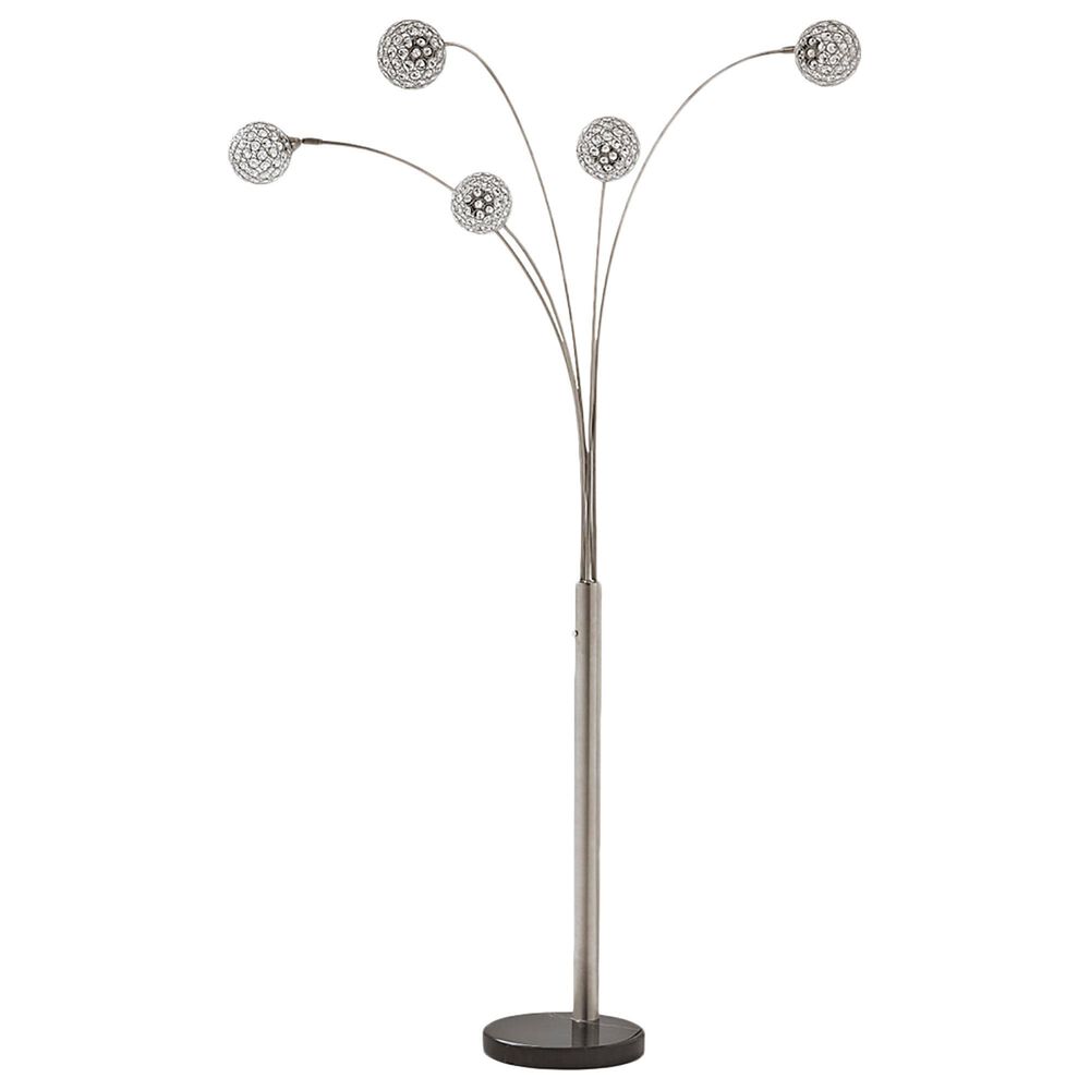 Ashley Winter Arc Lamp in Silver, , large