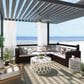 Hunter Seawall 44" Outdoor Ceiling Fan with LED Lights in Matte Silver, , large