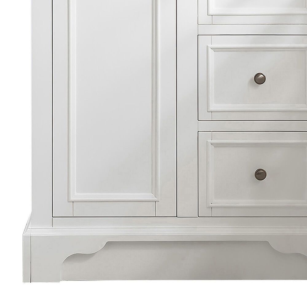James Martin Vanities De Soto 30&quot; Single Bathroom Vanity in Bright White with 3 cm Ethereal Noctis Quartz Top and Rectangular Sink, , large
