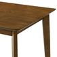 Armen Living Amaris 5-Piece Rectangular Dining Set with Poppy Upholstery in Walnut, , large
