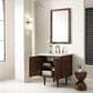 James Martin Vanities Amberly 30" Single Bathroom Vanity in Mid-Century Walnut with 3 cm Lime Delight Quartz Top and Rectangular Sink, , large
