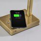 Adesso Aidan Charging Desk Lamp in Antique Brass, , large