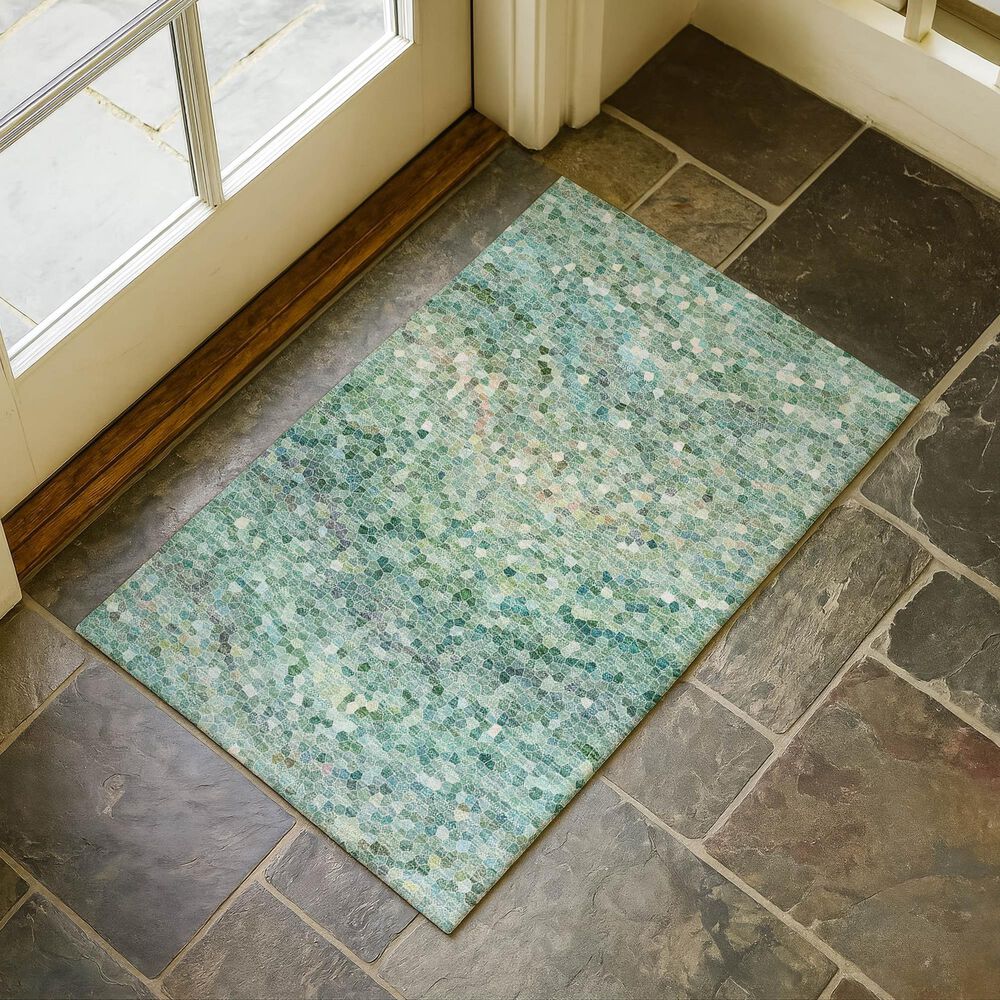 Dalyn Rug Company Lumara Teal 1'8" x 2'6" Area Rug, , large