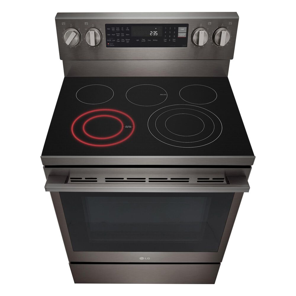 LG 6.3 Cu. Ft. Freestanding Electric Range in PrintProof Black Stainless Steel, , large
