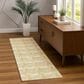 Dalyn Rug Company Soft Essentials Chevron Gold 2"3" x 7"6" Runner, , large